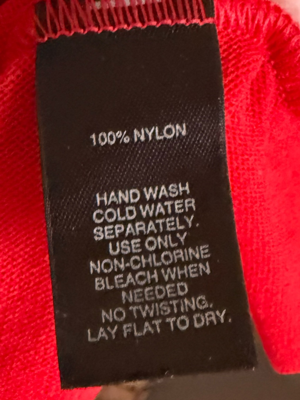 White House Black Market red mesh top - Picture 5 of 5